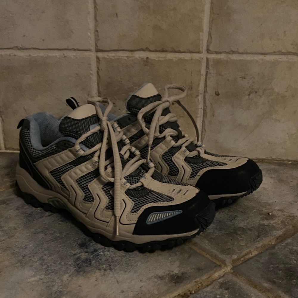 MTA Sport Black and Tan Athletic/ hiking Shoes 8.5